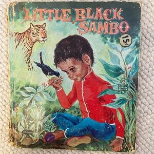 1959 Vintage Little Black Sambo Walt Disney Whitman Tell A Tale Book Children’s